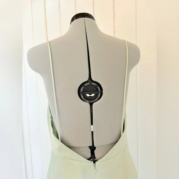 BHLDN Cucumber Green Satin Slip Dress – Size 16 – NWT - Picture 10 of 16